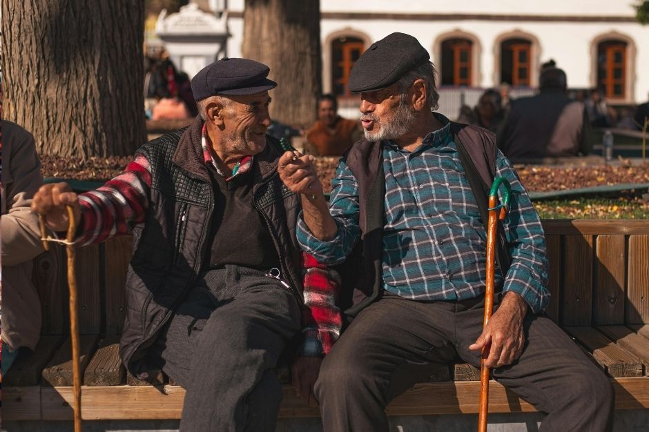 Old Turkish men talking